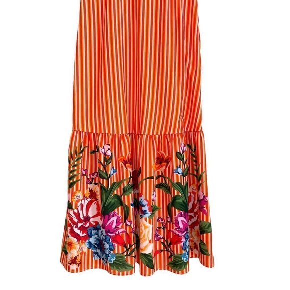 Tropical Stripes and Floral Maxi Dress - Picture 8 of 9